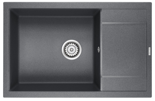 Кухонная мойка Paulmark FLUGEN 60 PM317850-DG 80х50 цвет черный